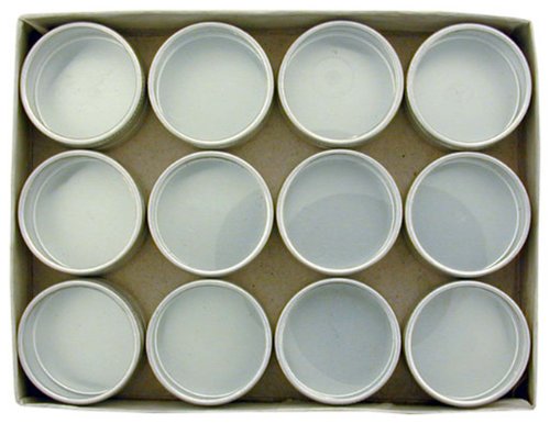 ToolUSA 12pc Aluminium Container/jar Set With Clear Plastic Lid - 1.5 Dia: TJ05-81612 by ToolUSA