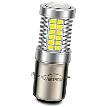 Lampadine LED Moto BA20D - Bianco Ghiaccio 6000K, Abbagliante/Anabbagliante, Per Scooter E Motocicli - Foto 4