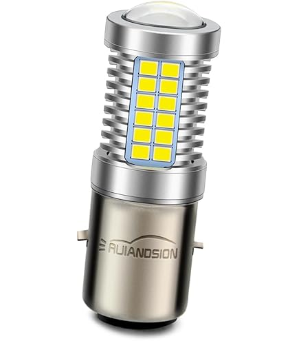 Ruiandsion Lot de 4 BA9S ampoules LED BA9 1895 1891 Blanc 12V LED 3030 2SMD Chipsets Ampoules