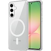 Coverzone Samsung Galaxy S24 FE ile uyumlu Şeffaf Kılıf MagSafe Uyumlu G&uuml;&ccedil;l&uuml; Mıknatıslı Wireless Şarj Destekli Crystal Clear 