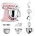 Produktbild KitchenAid Küchenmaschine | VORTEILS SET | Artisan 5KSM175PS Eiscreme Paket | inklusive Speiseeismaschine und Eisportionierer für hausgemachte Dessert-Kreationen (Seidenpink)