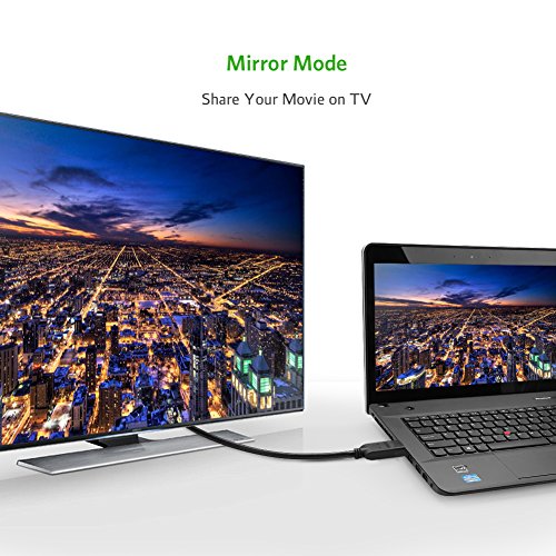 Displayport auf VGA Kabel Ugreen 3m DP Stecker auf VGA Stecker Adapterkabel Full HD 1080P mit 24K vergoldete Kontakte, Steckverriegelungen und Dreifach Schirmung für Grafikkarten,PC,Beamer und Monitor - 2