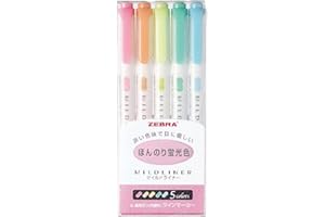 Zebra Mildliner WKT7 – 5 C marker fluorescencyjny (zestaw 5 kolorów)