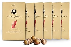 JAMONARIUM Pack de 6 sobres de Paleta Cinco Jotas 5J de Bellota Pata Negra loncheados de 80 gr - Paletilla cortada 100% Ibérica de Jabugo - Más de 24 Meses de Curación - DO Jabugo - ‎5J CINCO JOTAS