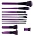Generic 11Pcs Make-up Make Up Brush Set Eyeshadow Blending Powder Foundation Blush Brush - purple black RS.415.00