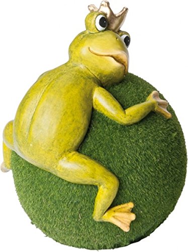 Preisvergleich Produktbild Dekofigur "Froschkönig" (FROSCHKöNIG MAGN A KUGEL 28CM 528118)