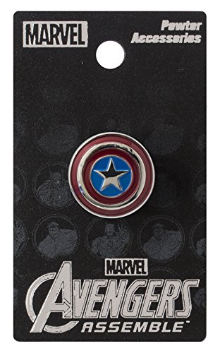 MarvelCaptain america Marvel Pewter Lapel Pin Colored Shield