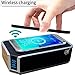 Produktbild induktive-Kabelloser Ladestation und Bluetooth® CSR 4.0 Lautsprecher Box in einem. Induktiv/drahtlos Laden für Smartphone, Tablet z.B. Samsung Galaxy: S7, S7-Edge, Samsung Galaxy: S6, S6-Edge, Nokia Lumia: 735, 830, 930, 920, 950/ XL/ Dual-SIM, 1520, (Motorola) Google Nexus 6, LG: G2, G3, Optimus G Pro (E985), Tablet LG Google Nexus 4, 5, 6, 7, HTC Droid DNA, Moto X Force, HP Elite x3, Asus PadFone S, Medion Life X6001, YotaPhone 2 (Wireless Charger 4400mAh) Ladegerät + BT Speaker