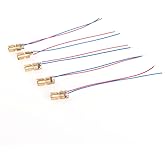 LAOMAO Lot de 5 mini modules de diode laser 650 nm 5 mW 5 V pour prototypage Arduino Raspberry Pi