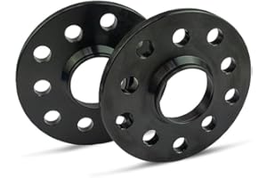 SCC Spurverbreiterung 12168W - schwarz eloxiert - LK: 112/5 NLB: 66,6 - 10mm - 2 Stück