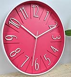 Sucastle® 12 in Kunststoff DIY 3D Wanduhren Modern Design Acryl Wanduhren Wandtattoo Dekoration fürs Wohnzimmer Kinderzimmer Nostalgie Wanduhr ohne Tickgeräusche Wanduhr Europäische Vintage Handarbeit 3D Dekorative Zahnrad aus Holz