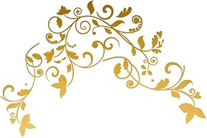 DESIGNDIVIL Autocollant personnalisé Vine of Life pour guitares et basses. Options disponibles (doré)