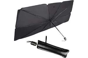 Portal Car Windshield Sun Shade Umbrella Foldable Sun Visor Protector Sunshade for Car Windshield Sun Shade UV Rays for Most Cars