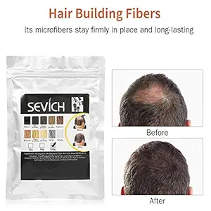 Sevich hair building fibers refill bag 25 gm black for toppik,caboki bottle etc (25 g)