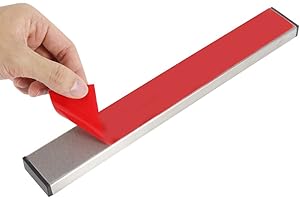 GEERYZHE Support de Couteaux Magnétiques en Acier Inoxydable, Magnétique Puissante, Support Adhésif, Organiser la Cuisine, le Bureau, le Garage