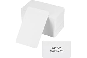 ERSHIPING 300 Stück Visitenkarten Papier, Weiße Karteikarten, Blanko Postkarten Blanko Karten zum Selbstgestalten, Kraftpapier Leere Spielkarten, Flashcards Index Cards Memory Karten (8,8 x 5,2 cm)