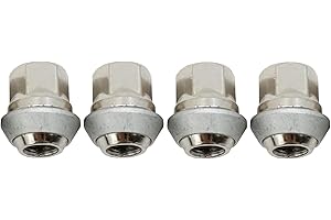 ANBOO 4Pcs 1366029 Alloy Wheel Nuts Compatible with Ford Fiesta Focus Mondeo Fusion C-Max Kuga Transit Connect Escort Puma Volvo C30 S40 V40 V50 C70, 1366029 81EB1K024AB 30666349