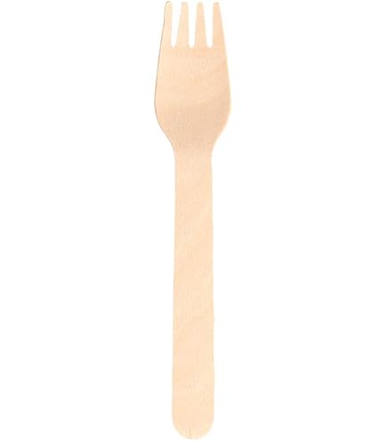 Fourchettes en Bois Jetables 155mm - Pack de 100 - CD903 - Fiesta