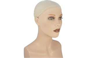 LUTTMANN® Wig Bamboo Wig Cap Gorro protector de la cabeza en color beige - se puede llevar debajo de pelucas de cabello humano, pelucas de cabello sintético, pañuelos, gorros, turbantes
