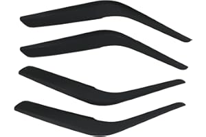 Akozon Manija Panel de la Puerta Interior Interior La manija del apoyabrazos Puerta Interior 4pcs embellece la decoración de Las Cubiertas Reemplazo para X1 E84 2010-2016(Dumb Black)