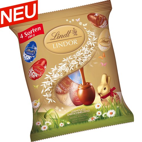 Preisvergleich Produktbild Lindt Lindor-Eier, großer Mischbeutel