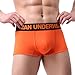 Produktbild Omiky® Weich Boxer Boxershorts Men Herren Unterhose Pant Unterwäsche-Cotton (Orange, L)