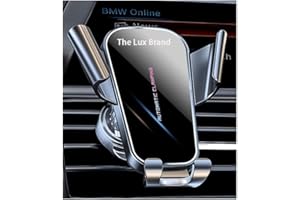 The Lux Brand Car Phone Universal Holder, Air Vent Clip Mount, 360° Rotation Portable Auto-Lock mobile Cradle for iPhone, Samsung, easy Slip in and taking Phone out. 4-7" iPhones or any Smartphones