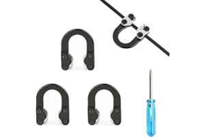 ‎SHARROW SHARROW 3 Stück Bogenschießen D Loop Metall Ring Aluminium U Nock Bogensehnen Release Schnalle Hilfe Compoundbogen Jagd Zubehör