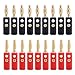 Produktbild Foxnovo 10 Paar 4 mm vergoldete Lautsprecher-Kabel Bananenstecker Stecker (schwarz & rot)
