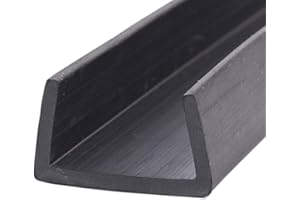 GOONSDS Borde de Goma - Protector de Borde de Goma Flexible con Canal en U para Superficies afiladas o rugosas,30x17mm,Length 10m/393inch