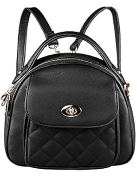 S-ZONE Frauen Mädchen Kleine Süße Stilvolle Mode Plaid Mini Leder Handtasche Geldbeutel Umhängetasche Schule Taschen