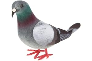 DEMIAWAKINGIT 1pcs Colomba Decorativa Piccione Simulazione Uccellini Finti con Piume Decorazioni Giardino