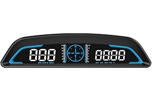 PIOUSUNT Car HUD Head up Display,Receiving Satellite Signals, GPS digital speedometer car MPH Displaying Speed and Other Functions for Car 5.5 inch Large LCD Display HUD Applicable to All Vehicles