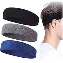 Fasce Antisudore Testa - Confezione Da 10 Pezzi In Cotone Per Sport, Ciclismo, Palestra - 18cm