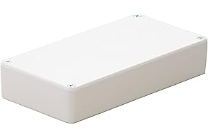 HeiGroup - T4W ABS Kunststoffgehäuse mit Deckel, Mehrzweckgehäuse, Modulgehäuse, (LxBxH) 111 x 57 x 22 mm, Weiß - Poliert