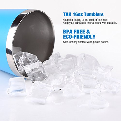 TAK 450ml Doppelschalig Edelstahl Trinkflaschen Trinkbecher Flasche Kaffeetasse Beer Tea Cup für Hält Hot Kaltgetränke - 7