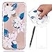 Produktbild Lotuslnn Hülle Apple iPhone 6s/6 silikon (4.7 Pouce) avec Une fleur conception - iPhone 6 /6s Schutzhülle Etui en rose bleu Transparent