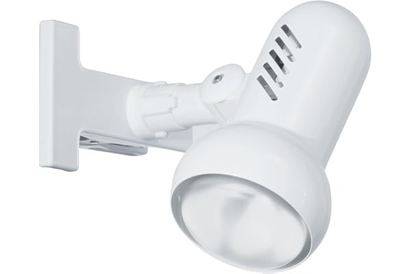 Eglo Lampe de lecture à pince Manhattan, lampe de chevet à clip, luminaire à clipser pour lit et table de bureau, spot flexible en métal et plastique blanc, douille E27
