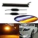 Produktbild 2 stücke 2 Farbe Auto Licht Flexible 3030SMD 30 LEDs DRL Weiß Tagfahrlicht Nebel Fahrlicht Mit Gelb Blinker Lichter