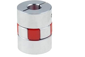 DTMENG 1 pièce D30-L35-Taille de perçage : 5-16 mm-5 6,35 8 9 10 12 14 15 16 mm-Embrayage d'arbre flexible - Moteurs pas CNC- Impression 3D-Traitement d'oxydation de surface -Connecteur de moteur (16 mm).