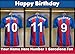 Price comparison product image A5 Personalised BARCELONA Football Dressing Room Birthday Card, Any Name and Age refPID048