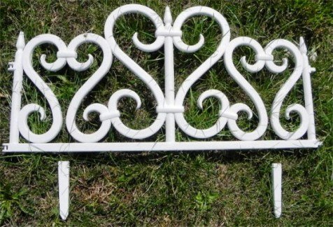 ZAUN RASENKANTE GARTENZAUN ZIERZAUN BEET 2,36 m - 2