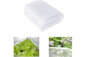 HIQE-FL Pflanzenschutznetz,3X10M Insektenschutznetz Feinmaschig,Blumen Schutznetz,Schutznetz Pflanzen,Gartennetz Insektennetz,Gemüsenetz Garten,Netz für Pflanzen Gemüse