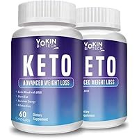 Vokin Biotech Keto Advanced Weight Loss Supplement with Green Tea + Garcinia Cambogia + Green Coffee 60+60 Caps