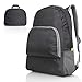 Produktbild zhang-hongjun,Ultraleichter, tragbarer Rucksack Faltbarer Dauerhafter Reise-Wanderrucksack Daypack Für Frauen/Männer (Schwarz) Last 20L(Color:SCHWARZ)