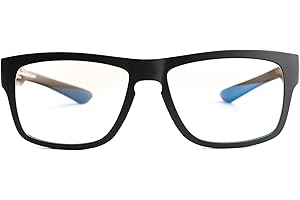 HORUS X - Okulary z filtrem niebieskiego światła - Okulary Gamingowe - Najlepsza ochrona wzroku - Profesjonalny wydajny filtr (Small, Clear)