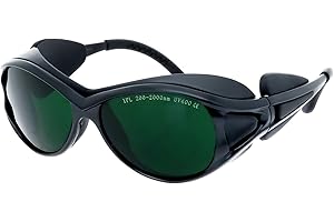 MCWlaser IPL Occhiali Protezione Laser degli Occhi per Depilazione, IPL 200nm-2000nm Occhiali Protettivi UV400 Occhiali abbronzanti Cosmetologia Protezione degli Occhi