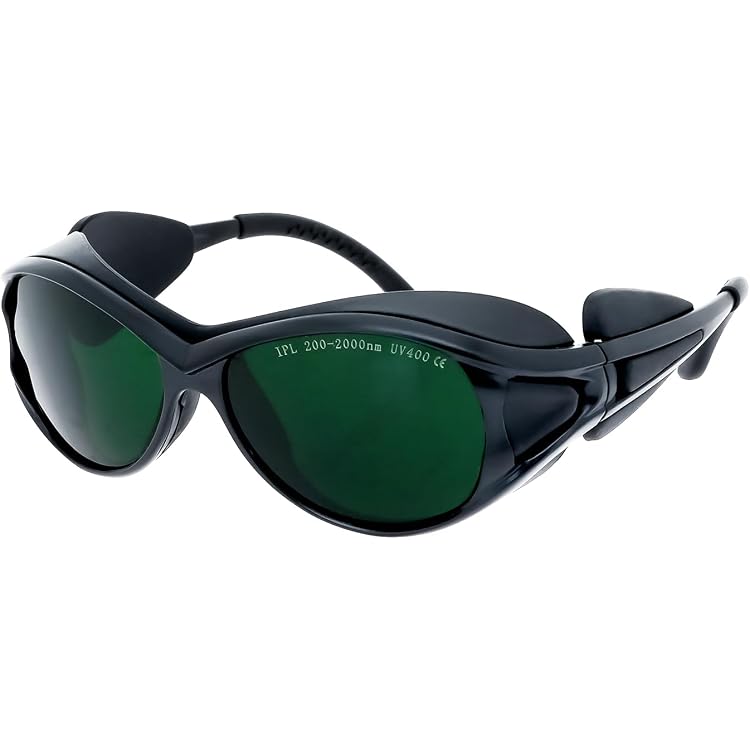 Lunettes De Protection Laser TOREGE - Pour épilation IPL, Tatouage, Beauté Et Travail Laser - OD4+, Réglables, Certifiées ANSI - 4