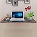 Produktbild Chuan Han Kinder Tisch Holz Computer Schreibtisch passt zu jedem Raum Wand-Drop-Leaf Tisch Faltbare Schreibtisch Esstisch Schwarz Wand Tisch Studie Laptop Tisch Schreibtisch Floating Wall Shelf,80 *