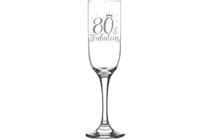Always Looking Good Flûtes à champagne gravées au laser pour femme de 80 ans et 80 ans